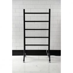 Kingston Brass Templeton 5-Bar Electric Freestanding or Wall-Mounted Towel Warmer in Matte Black 15 Kingston Brass Templeton 5-Bar Electric Freestanding or Wall-Mounted Towel Warmer in Matte Black -Toilet Storage Shop matte black kingston brass towel warmers htww3720mb 66 1000