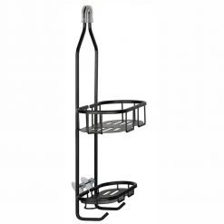 Utopia Alley 2-Shelf Aluminum Rustproof Shower Caddy -Toilet Storage Shop matte black utopia alley shower caddies shc13 4f 1000