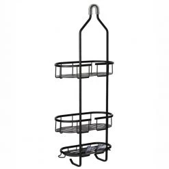 Utopia Alley 3-Shelf Aluminum Rustproof Shower Caddy -Toilet Storage Shop matte black utopia alley shower caddies shc14 1f 1000