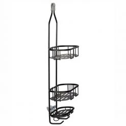 Utopia Alley 3-Shelf Aluminum Rustproof Shower Caddy -Toilet Storage Shop matte black utopia alley shower caddies shc14 4f 1000