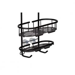 Utopia Alley 3-Shelf Aluminum Rustproof Shower Caddy -Toilet Storage Shop matte black utopia alley shower caddies shc14 fa 1000