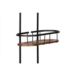 Utopia Alley 2-Teak Shelves Tia Rustproof Over the Shower Caddy -Toilet Storage Shop matte black utopia alley shower caddies shc15 44 1000
