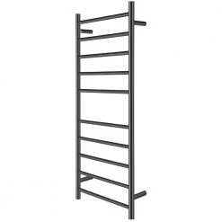 VEVOR Heated Towel Rack 10-Bar Towel Warmer Rack Electric Towel Drying Rack with Timer, Plug-in/Hardwired