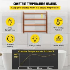 VEVOR 23.6 x 20 in. Electric Towel Warmer Rack 4-Bar Stainless Steel Heated Towel Rack with Timer for Bath, Matte Black -Toilet Storage Shop matte black vevor towel warmers mjjrjpsy4110videtv1 1f 1000