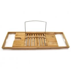 Redmon Expandable Bamboo Bath Caddy Tray