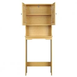 Hooseng Grondin 23.62 in. W x 62.4 in. H x 9.06 in. D Brown Bamboo Over-the-Toilet Storage in Natural 17 Hooseng Grondin 23.62 in. W x 62.4 in. H x 9.06 in. D Brown Bamboo Over-the-Toilet Storage in Natural -Toilet Storage Shop natural hooseng over the toilet storage kimw1295540491 4f 1000