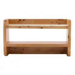 ALFI BRAND Wall Mount Bathroom Shelf with Sleek Modern Design in Natural Wood 11 ALFI BRAND Wall Mount Bathroom Shelf with Sleek Modern Design in Natural Wood -Toilet Storage Shop natural wood alfi brand shower caddies ab5508 4f 1000