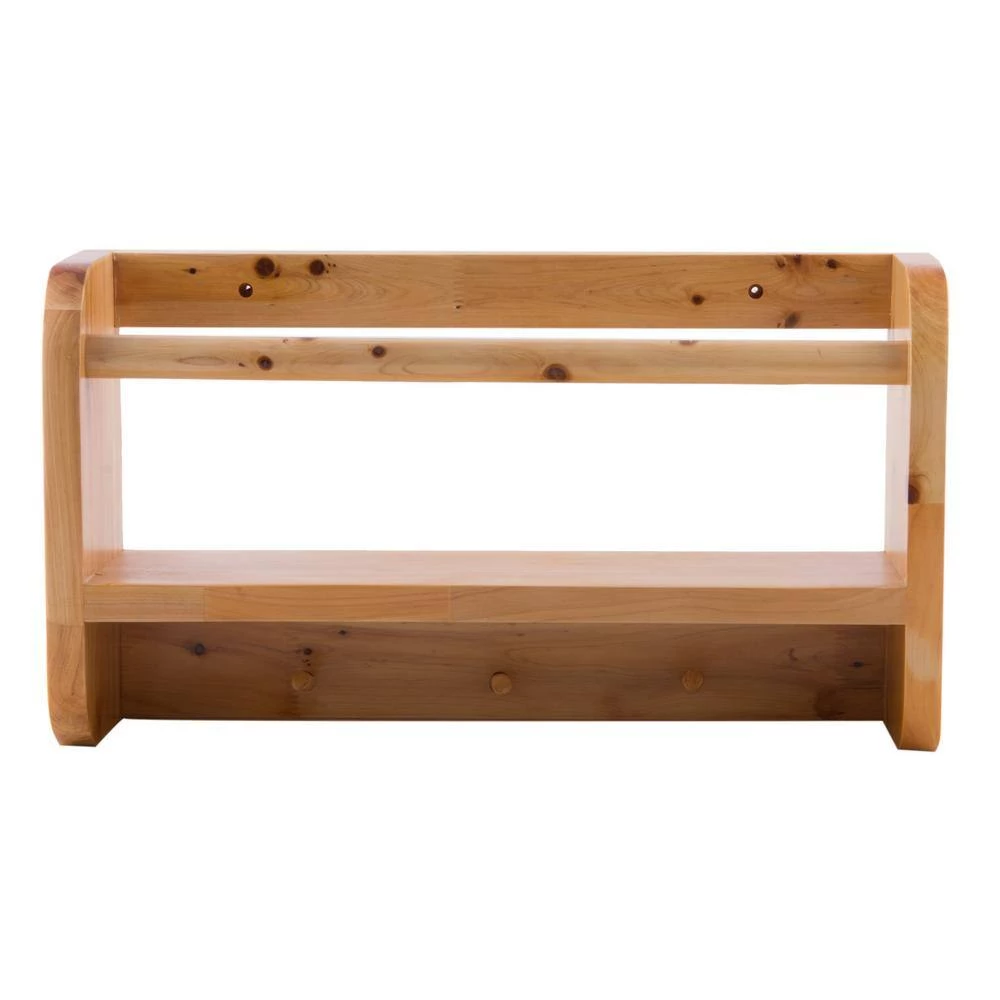 ALFI BRAND Wall Mount Bathroom Shelf with Sleek Modern Design in Natural Wood 5 ALFI BRAND Wall Mount Bathroom Shelf with Sleek Modern Design in Natural Wood - Image 3