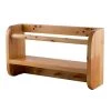 ALFI BRAND Wall Mount Bathroom Shelf with Sleek Modern Design in Natural Wood