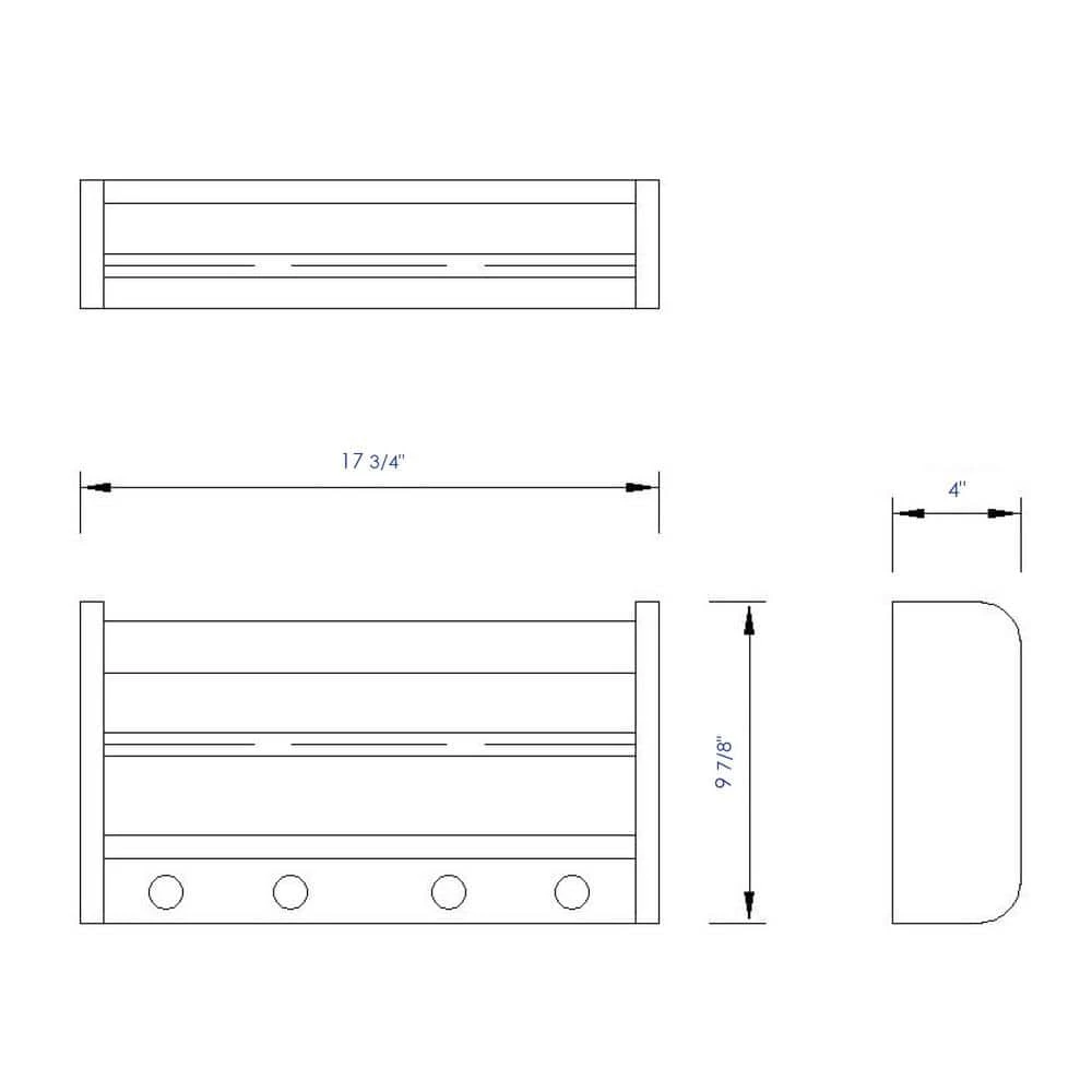 ALFI BRAND Wall Mount Bathroom Shelf with Sleek Modern Design in Natural Wood 4 ALFI BRAND Wall Mount Bathroom Shelf with Sleek Modern Design in Natural Wood - Image 2