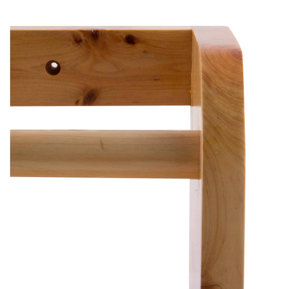 ALFI BRAND Wall Mount Bathroom Shelf with Sleek Modern Design in Natural Wood 8 ALFI BRAND Wall Mount Bathroom Shelf with Sleek Modern Design in Natural Wood - Image 6