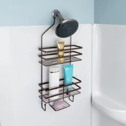 Honey-Can-Do Hanging Shower Caddy in Oil-Rubbed Bronze -Toilet Storage Shop oil rubbed bronze honey can do shower caddies bth 08990 31 1000