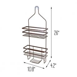 Honey-Can-Do Hanging Shower Caddy in Oil-Rubbed Bronze -Toilet Storage Shop oil rubbed bronze honey can do shower caddies bth 08990 76 1000
