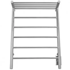 Ancona Miazzo 5-Bar Electric Wall Mount Plug-In and Hardwire Towel Warmer with Shelf in Polished Stainless Steel 11 Ancona Miazzo 5-Bar Electric Wall Mount Plug-In and Hardwire Towel Warmer with Shelf in Polished Stainless Steel -Toilet Storage Shop polished ancona towel warmers an 5445 c3 1000