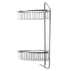 ALFI BRAND Corner Bathroom Shelf with Sleek Modern Design in Brass -Toilet Storage Shop polished chrome alfi brand shower caddies ab9532 1f 1000