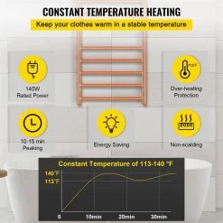 VEVOR 10-Bar Plug-In Electric Towel Warmer 23.6 x 47 in. Stainless Steel Hardwired Towel Warmer with Timer for Bath, Silver 13 VEVOR 10-Bar Plug-In Electric Towel Warmer 23.6 x 47 in. Stainless Steel Hardwired Towel Warmer with Timer for Bath, Silver -Toilet Storage Shop polished silver vevor towel warmers mjjrjpg10110vg1pqv1 1f 1000