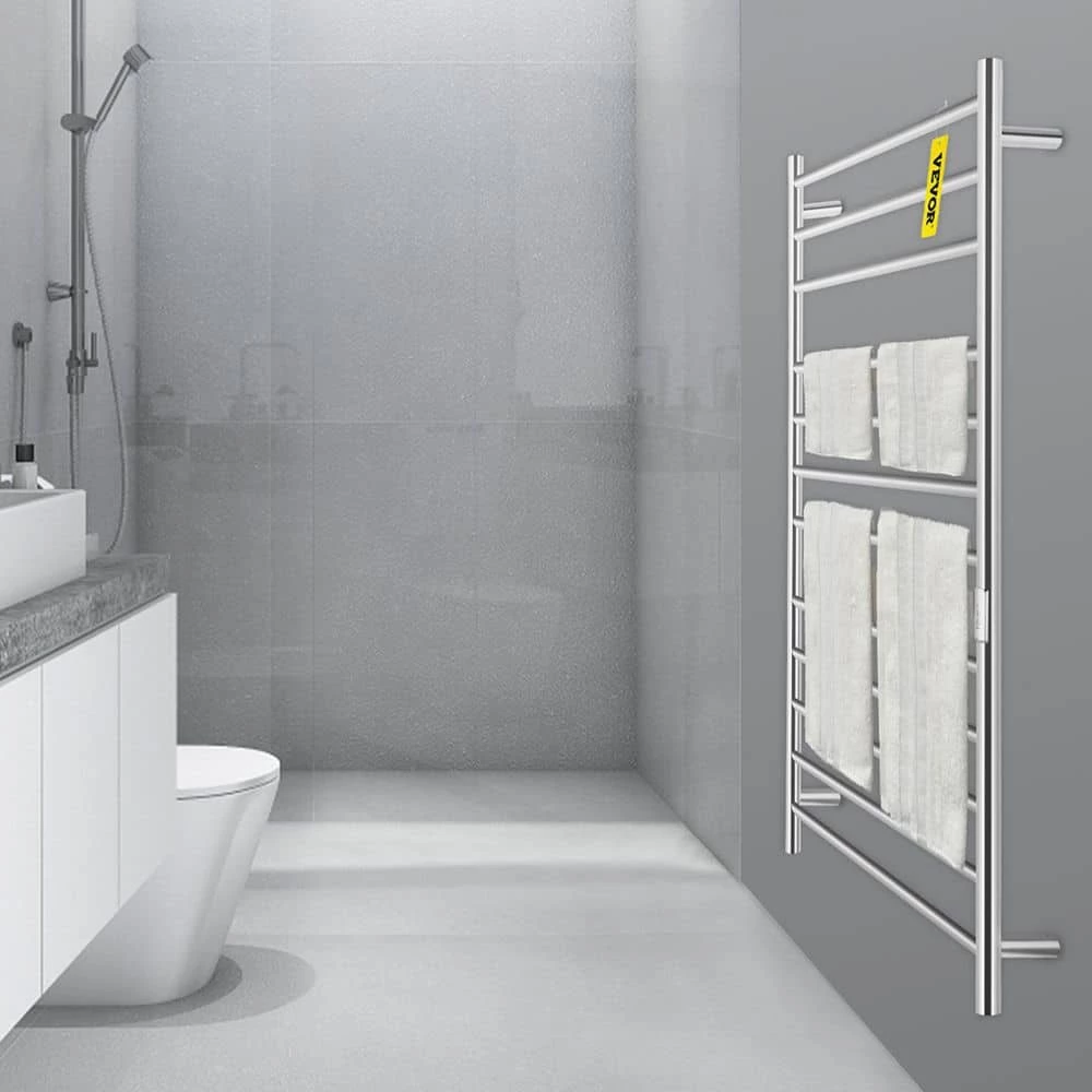 VEVOR Heated Towel Rack 12-Bar Towel Warmer Rack Wall Mounted Electric Towel Warmer Electric Towel Drying Rack with Timer 10 VEVOR Heated Towel Rack 12-Bar Towel Warmer Rack Wall Mounted Electric Towel Warmer Electric Towel Drying Rack with Timer - Image 8