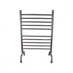 Amba Solo 24in Wide Freestanding 10-Bar Plug-in Electric Towel Warmer in Polished Stainless Steel