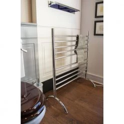 Amba Solo 33in Wide Freestanding 10-Bar Plug-in Electric Towel Warmer in Polished Stainless Steel 9 Amba Solo 33in Wide Freestanding 10-Bar Plug-in Electric Towel Warmer in Polished Stainless Steel -Toilet Storage Shop polished stainless steel amba towel warmers safsp 33 40 1000