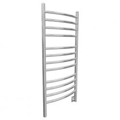 Ancona Svelte Rounded 40 in. Hardwired Electric Towel Warmer and Drying Rack in Polished Stainless Steel