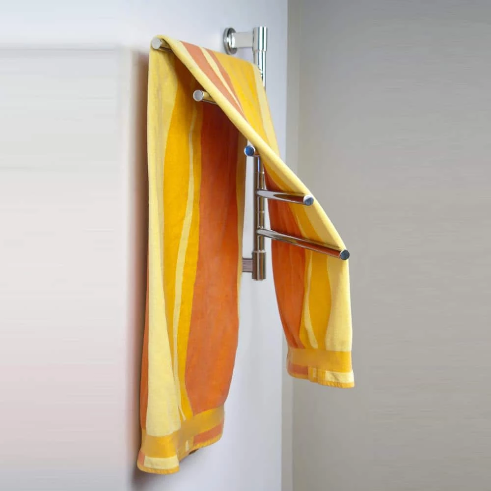 Amba Swivel Jack Medium 5-Bar Plug-in Electric Towel Warmer in Polished Stainless Steel 5 Amba Swivel Jack Medium 5-Bar Plug-in Electric Towel Warmer in Polished Stainless Steel - Image 3