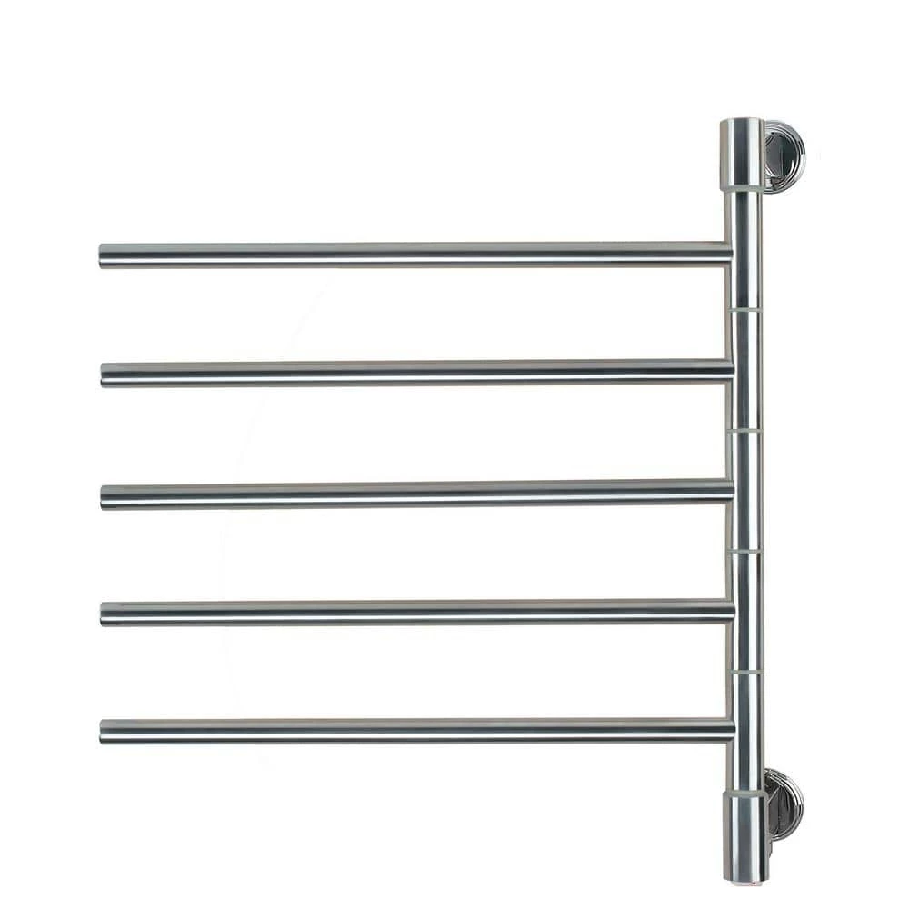 Amba Swivel Jack Medium 5-Bar Plug-in Electric Towel Warmer in Polished Stainless Steel 3 Amba Swivel Jack Medium 5-Bar Plug-in Electric Towel Warmer in Polished Stainless Steel