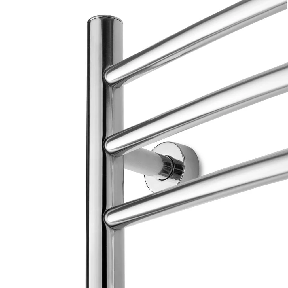 WarmlyYours Riviera 32 in. 9-Bars 120-Volt Plug-In and Hardwired Towel Warmer in Polished Stainless Steel 6 WarmlyYours Riviera 32 in. 9-Bars 120-Volt Plug-In and Hardwired Towel Warmer in Polished Stainless Steel - Image 4