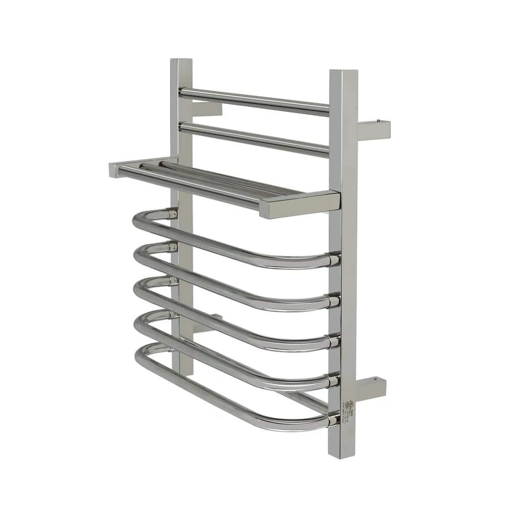 WarmlyYours 7-Bar Maui Towel Warmer, Hardwired, Polished Stainless Steel 3 WarmlyYours 7-Bar Maui Towel Warmer, Hardwired, Polished Stainless Steel