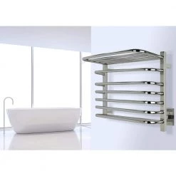 WarmlyYours Vancouver 6-Bars Hardwired 120-Volt 23 in. Towel Warmer in Polished Stainless Steel 9 WarmlyYours Vancouver 6-Bars Hardwired 120-Volt 23 in. Towel Warmer in Polished Stainless Steel -Toilet Storage Shop polished warmlyyours towel warmers tws1 vnc06ph 1f 1000