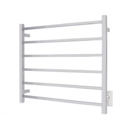 WarmlyYours Elevate Tahoe6 6-Bar Electric Towel Warmers in Polished Stainless Steel
