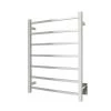 WarmlyYours 7-Bar Tahoe Towel Warmer, Hardwired, Polished Stainless Steel