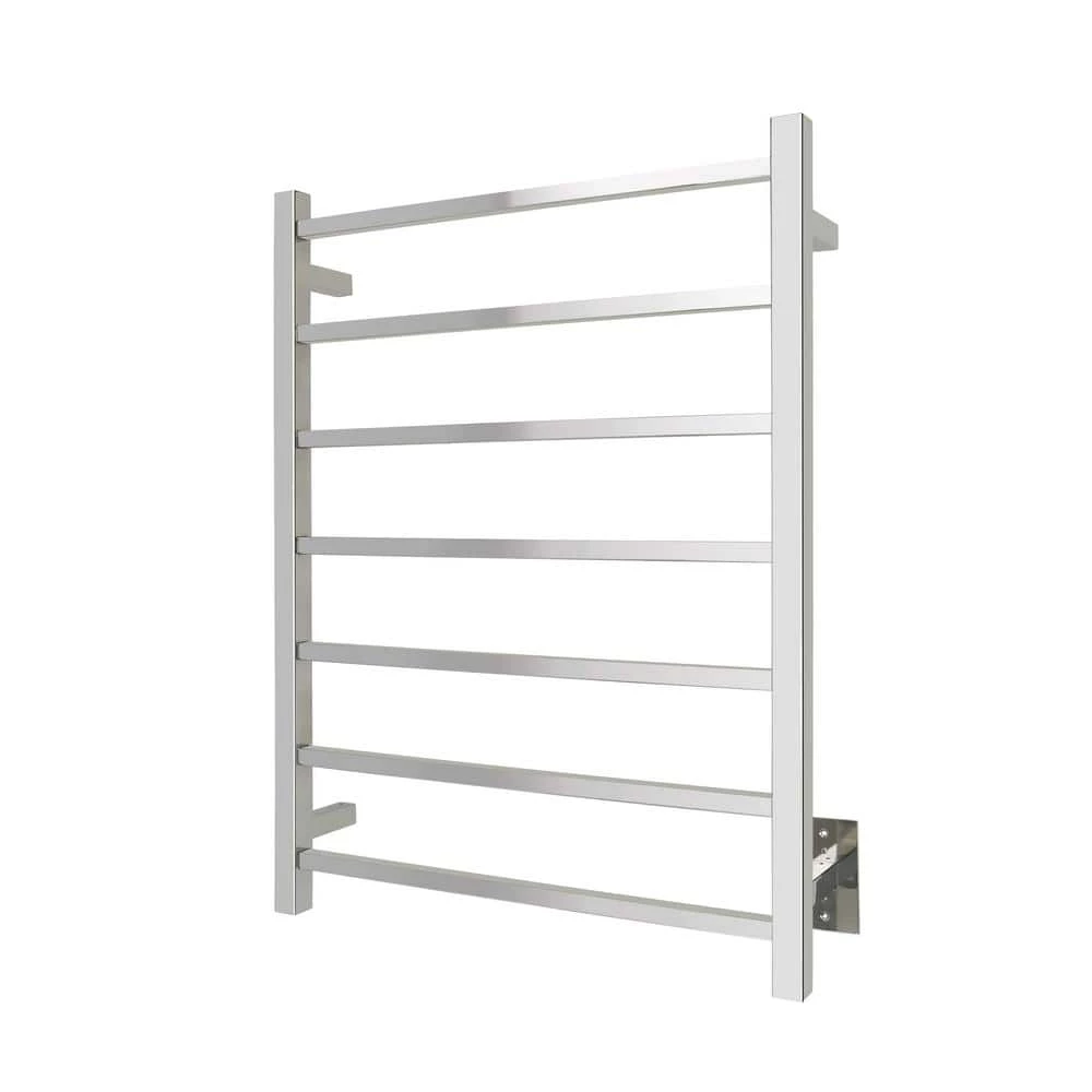 WarmlyYours 7-Bar Tahoe Towel Warmer, Hardwired, Polished Stainless Steel 3 WarmlyYours 7-Bar Tahoe Towel Warmer, Hardwired, Polished Stainless Steel