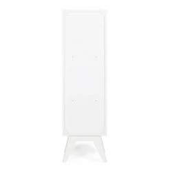 Simpli Home Draper 55.9 in. H x 15.75 in. W Bath Storage Tower in Pure White -Toilet Storage Shop pure white simpli home over the toilet storage axcbcdrp 05 44 1000