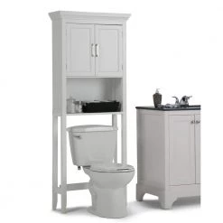 Simpli Home Avington 67 in. H 27 in. W Space Saver Bath Cabinet in Pure White 21 Simpli Home Avington 67 in. H 27 in. W Space Saver Bath Cabinet in Pure White -Toilet Storage Shop pure white simpli home over the toilet storage axcbsavn07 wh 31 1000