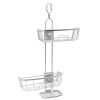 Zenna Home NeverRust Aluminum 4-Way Adjustable Shower Caddy in Satin Chrome