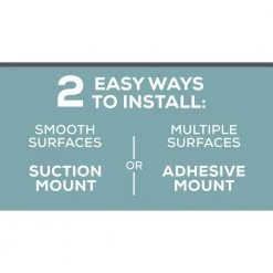 Zenna Home NeverRust Aluminum Power Grip Pro Dual Mount 2-Tier Caddy in Satin Chrome -Toilet Storage Shop satin chrome zenna home shower caddies 7467all 4f 1000