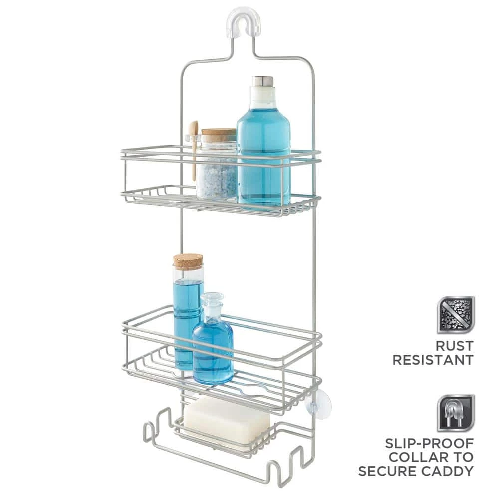 Glacier Bay Large OTS Shower Caddy in Satin Nickel 4 Glacier Bay Large OTS Shower Caddy in Satin Nickel - Image 2