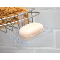 Kenney 3-Tier Stainless Steel Spring Tension Shower Corner Pole Caddy with Four Clip-on Hooks and Razor Holders in Satin Nickel 11 Kenney 3-Tier Stainless Steel Spring Tension Shower Corner Pole Caddy with Four Clip-on Hooks and Razor Holders in Satin Nickel -Toilet Storage Shop satin nickel kenney shower caddies kn61520v1 4f 1000