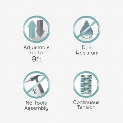 Zenna Home 4-Tier Tension Pole Shower Caddy in Satin Nickel -Toilet Storage Shop satin nickel zenna home shower caddies e2157nnl 76 1000