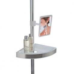 Wenko Premium Tension Pole Caddy Aluminum 13 Wenko Premium Tension Pole Caddy Aluminum -Toilet Storage Shop satinised wenko shower caddies 20349100 1f 1000