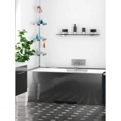 Wenko Premium Tension Pole Caddy Aluminum 14 Wenko Premium Tension Pole Caddy Aluminum -Toilet Storage Shop satinised wenko shower caddies 20349100 44 1000