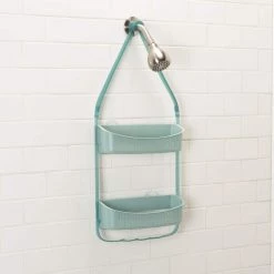 Bath Bliss 2-Way Convertible Shower Caddy in Sea Glass