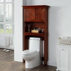 Home Decorators Collection Hampton Harbor 24.25 in. W x 66.5 in. H x 10.5 in. D Brown Over-the-Toilet Storage 13 Home Decorators Collection Hampton Harbor 24.25 in. W x 66.5 in. H x 10.5 in. D Brown Over-the-Toilet Storage -Toilet Storage Shop sequoia home decorators collection over the toilet storage bf 21015 sq 31 1000