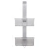 Bath Bliss Adjustable Rust Proof Aluminum 2 Tier Glass Door Shower Caddy -Toilet Storage Shop silver bath bliss shower caddies 23952 64 1000
