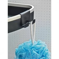 Wenko Telescopic Tension-Mounted Corner Shelf Wave -Toilet Storage Shop silver black wenko shower caddies 22827100 76 1000