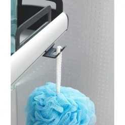 Wenko Telescopic Tension Pole Shelf Line -Toilet Storage Shop silver black wenko shower caddies 22828100 44 1000