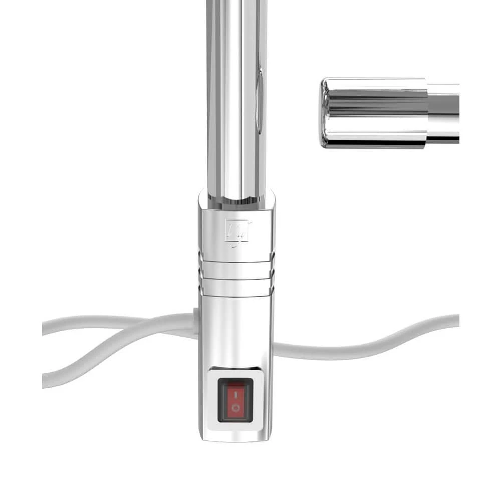 WarmlyYours Elements 4-Bar Plug-In Towel Warmer in Silver Polished Stainless Steel 7 WarmlyYours Elements 4-Bar Plug-In Towel Warmer in Silver Polished Stainless Steel - Image 5