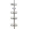 Zenna Home Rustproof Tension Pole Shower Caddy with 4 Baskets in Stainless Steel 1 Zenna Home Rustproof Tension Pole Shower Caddy with 4 Baskets in Stainless Steel -Toilet Storage Shop stainless shower caddies e2181stl 64 1000