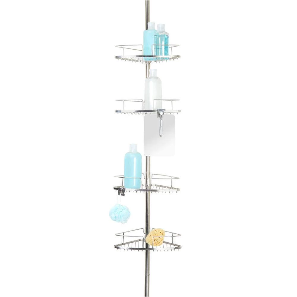Better Living Fineline 4-Tier Shower Caddy with Mirror 5 Better Living Fineline 4-Tier Shower Caddy with Mirror - Image 3