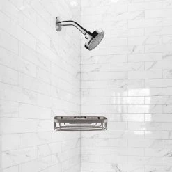 Design House 6 in. Modern Wall Mounted Stainless Steel Corner Shower Basket 15 Design House 6 in. Modern Wall Mounted Stainless Steel Corner Shower Basket -Toilet Storage Shop stainless steel design house shower caddies 588939 ss 31 1000